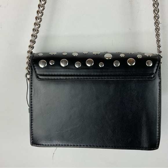 Zara‎ Bag Studded Black Bubble Stud Purse Chain Strap Women’s Faux Leather NWT - Picture 5 of 9